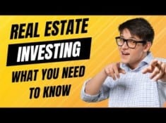 Real Estate Investment What You Need to Know